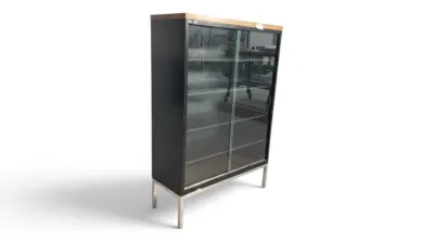 Metal sliding door display case 2