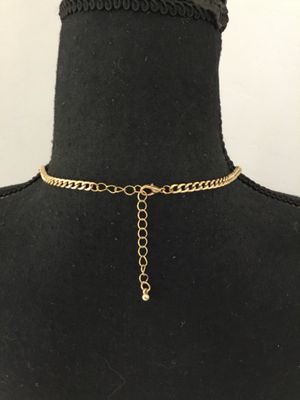 Cute gold toned colorful statement, necklace, little kids holding hands