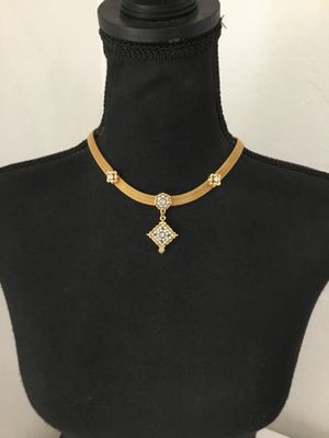 Gorgeous Avon vintage, goldtone, mesh, rhinestone statement necklaces excellent condition