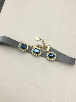 Beautiful Bella and Jack leather rhinestone choker