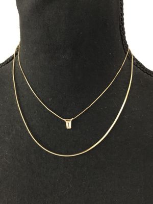 Beautiful, dainty multi strand, crystal necklace