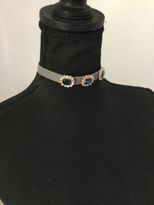 Beautiful Bella and Jack leather rhinestone choker