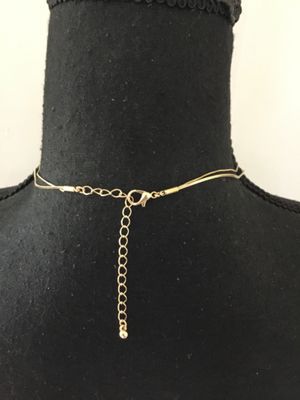 Beautiful, dainty multi strand, crystal necklace