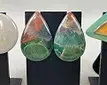 Group of Modernist Enamel Iridescent Earrings~ set 6