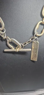 The Limited Goldtone Paperclip Chain Necklace 22-25 in