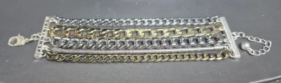 Vintage "Jenny Bird" Toggle Bracelet ~ AUSTIN CUFF multi style + color chain