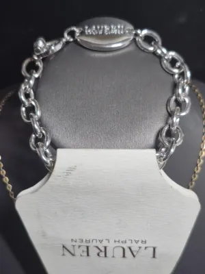 Vintage Ralph Lauren thick chain link Bracelet w/ Toggle closure