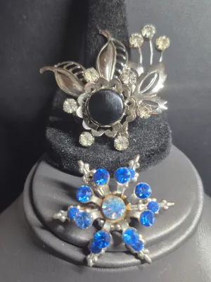 Vintage Rhinestone Brooches ~ set 2