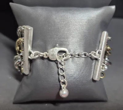 Vintage "Jenny Bird" Toggle Bracelet ~ AUSTIN CUFF multi style + color chain