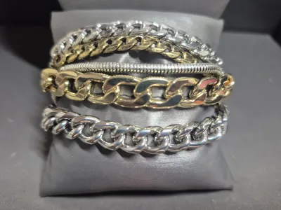 Vintage "Jenny Bird" Toggle Bracelet ~ AUSTIN CUFF multi style + color chain