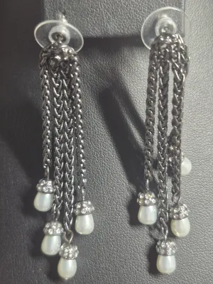 Lia Sophia Kiam Collection Necklace & Pie plate Bracelet w/dangle earrings