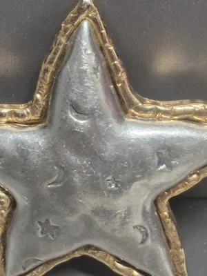 Vintage @JJ STAR ~ aluminum /gold
