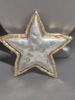 Vintage @JJ STAR ~ aluminum /gold