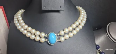 Vintage 2 strand Faux pearl Necklace