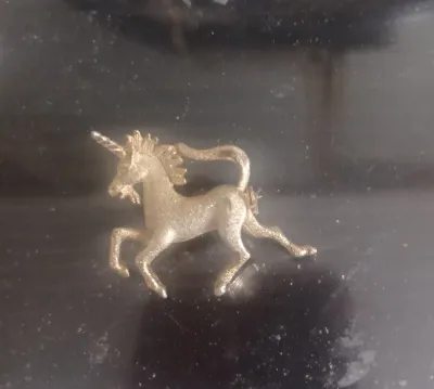 Gold Horse Brooch