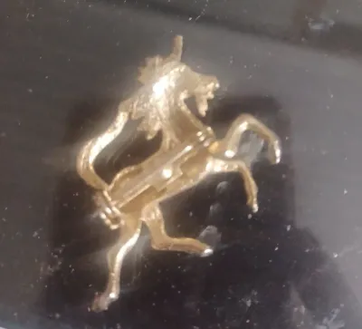 Gold Horse Brooch