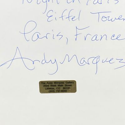 LOT 59: Collection of Signed Framed Artwork - "Remember the Night in Paris" by Andy Marques, "Shem Creek" by Cherrie...
