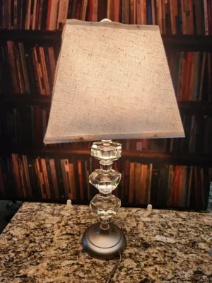 (The lamp shade is not bent, its the angle of the picture)