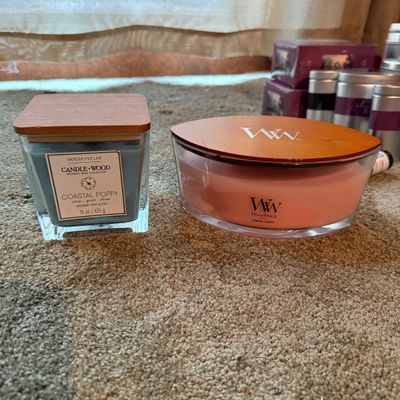 Large Jarred & Tinned Candle Lot Incl Yankee Candle & More (LR2-BM)