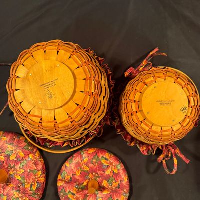 Longaberger Pumpkin Baskets and More Autumn Baskets (LR2-BM)