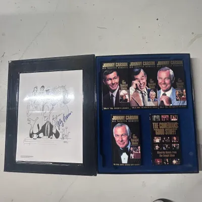Sale Photo Thumbnail #6: C johnny carson signed video edition1