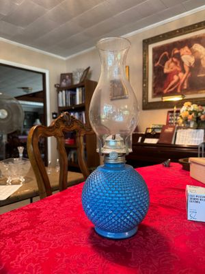 Edit- vintage Kaadan Ltd. glass oil lamp