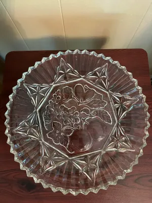 Several Pieces of Glass Plates and Platters