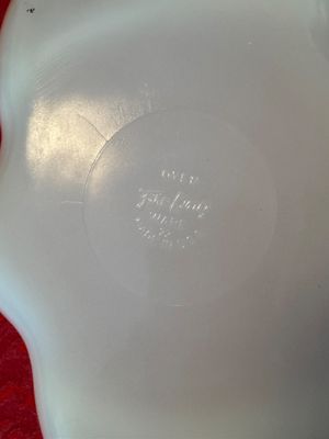 Lot of 5 Fire King Serving Pieces- (DR)