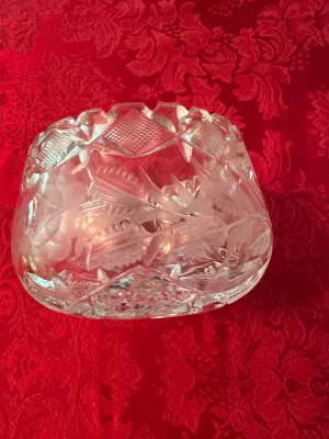Clear Glass Serving Plates, Bowls & Compote – 5-Piece Lot