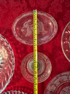 Several Pieces of Glass Plates and Platters