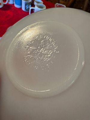 Set of 8 Fire-King Milk Glass Mugs & Saucers with Cream & Sugar