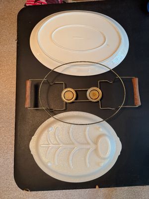 Fire King Warming Platter and Other Large Platter (DR)