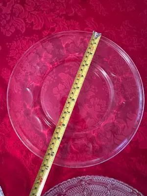 Several Pieces of Glass Plates and Platters