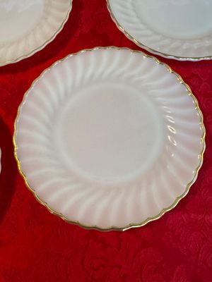 Vintage Anchor Hocking Fire King Set of 8 Dinner Plates