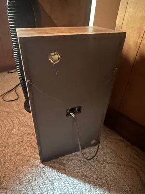 Realistic Speaker Pair – Oiled Walnut Veneer Cabinets – Untested (A Den)