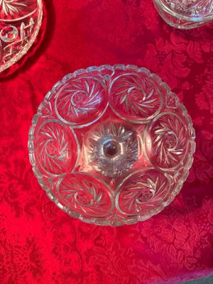4 Piece Vintage Anchor Hocking Star of David Dishes (DR)