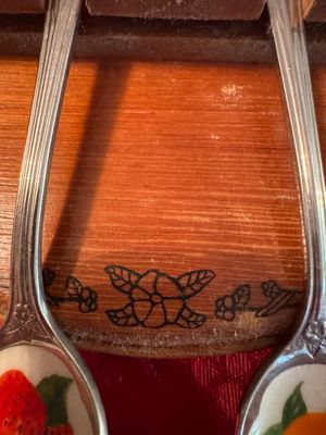 Set of Vintage Collectible Spoons and Rack (DR)