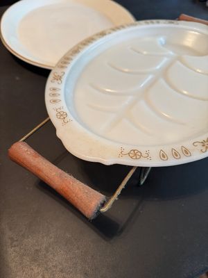 Fire King Warming Platter and Other Large Platter (DR)