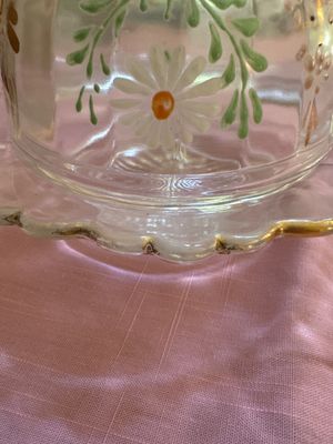 Sweet Little Clear Domed Hand-Painted Dish (DR)