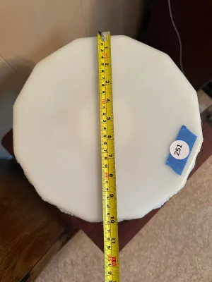 White Milk Glass Pedestal Cake Stand with Grape & Vine Design