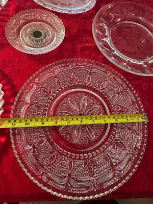 Several Pieces of Glass Plates and Platters