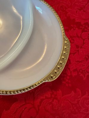 Lot of 5 Fire King Serving Pieces- (DR)