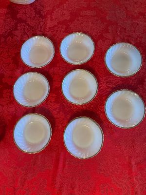 Set of 8 Anchor Hocking Suburbia / Fire King Dessert Bowls
