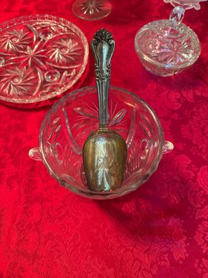 4 Piece Vintage Anchor Hocking Star of David Dishes (DR)