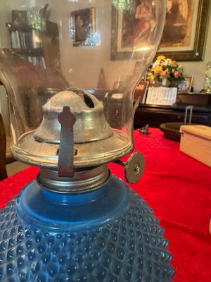 Edit- vintage Kaadan Ltd. glass oil lamp