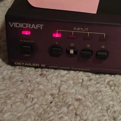 Vidicraft Detailer III Video Image Enhancer – Powers On, Untested (A Den)
