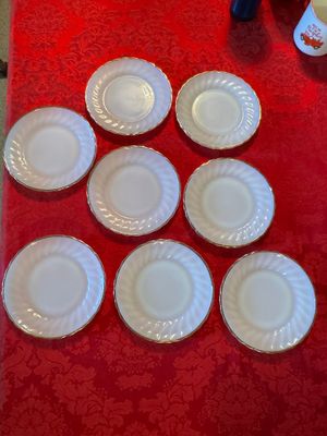 Set of 8 Vintage Fire King Appetizer Plates (DR)