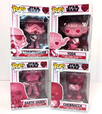 Funko Pop! Star Wars Valentine's Bobbleheads NIB