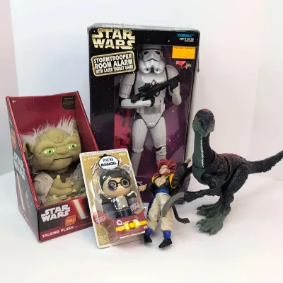 Star Wars Storm Trooper, Dinosaur, Yoda Plush, Harry Potter