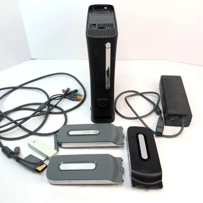 Xbox 360 Console, Hard Drives, Cords
